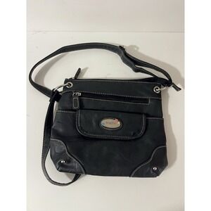 Rosetti Black Crossbody Purse with Adjustable‎ Strap Lots Of Pockets